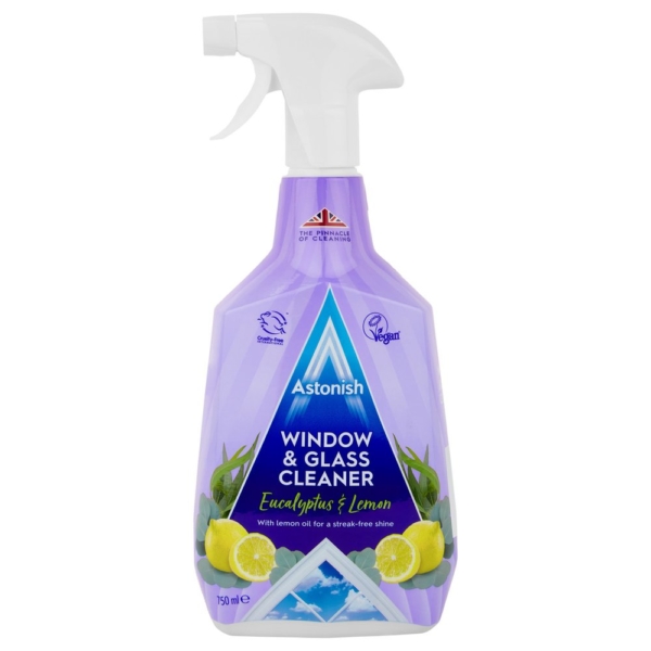 Astonish Window & Glass Cleaner Eucalyptus & Lemon 750ml(Pack of 12)