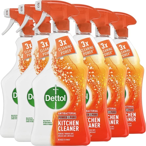 Dettol Power & Pure Kitchen Spray 1L